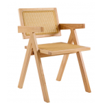 Cafe Scissor Leg Dining Char - Nat